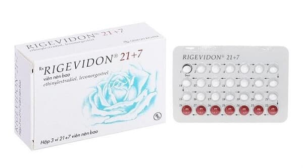 Thuốc Rigevidon là vỉ bao gồm 28 viên với 21 viên Trắng, 7 viên Nâu
