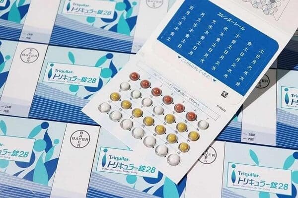 Thuốc tránh thai hàng ngày Triquilar Bayer 28 viên từ Nhật Bản.