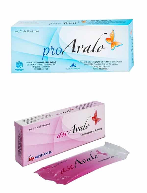Thuốc tránh thai cho con bú Avalo màu hồng